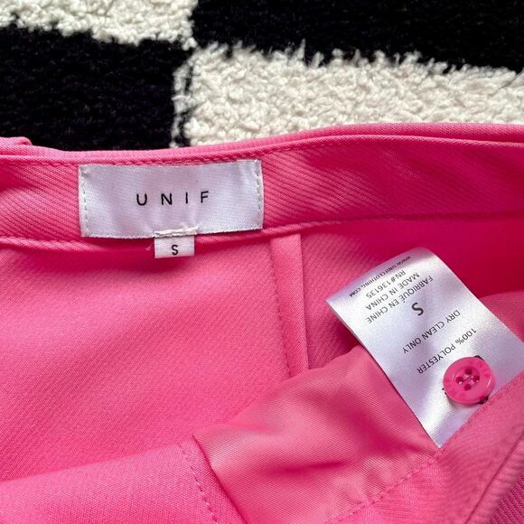 UNIF Pink Button Front Mini Skirt S - Picture 5 of 7